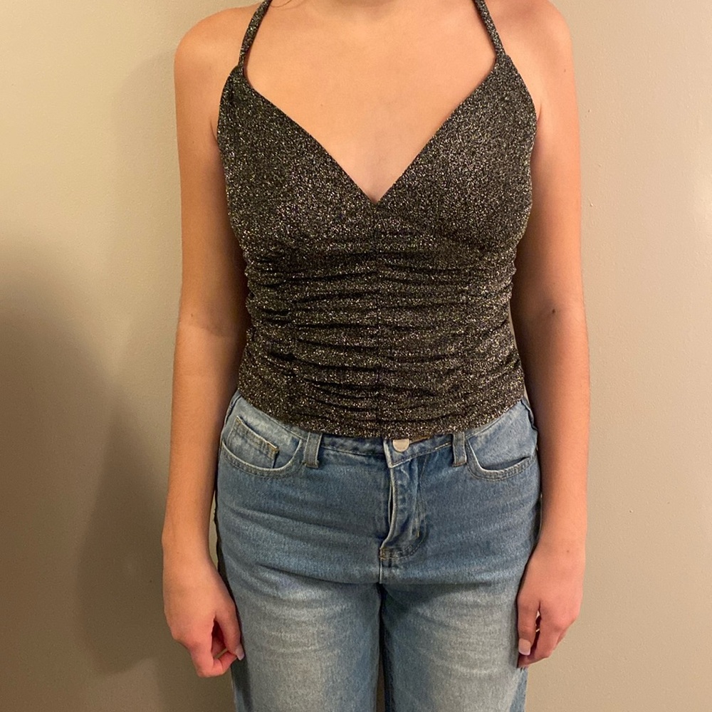 Wild Fable Black Sparkly Camisole